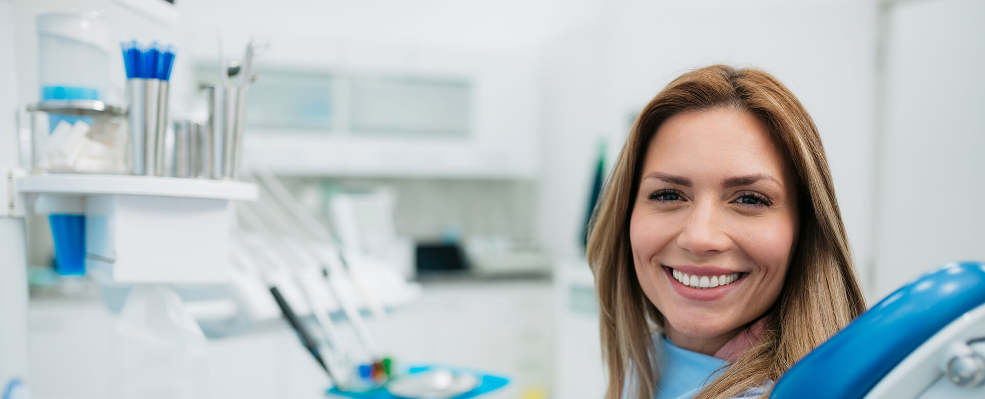 smiling dental patient