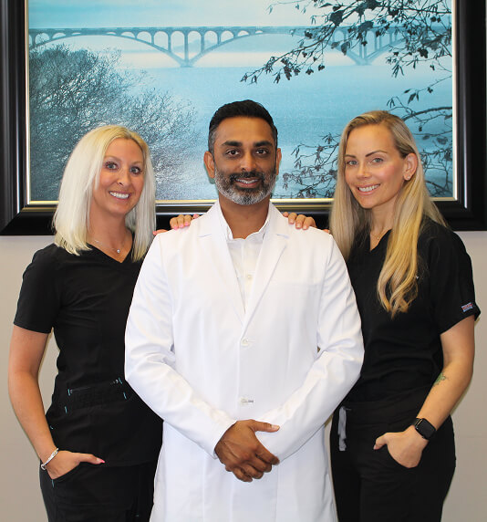 Dr. Patel and staff members