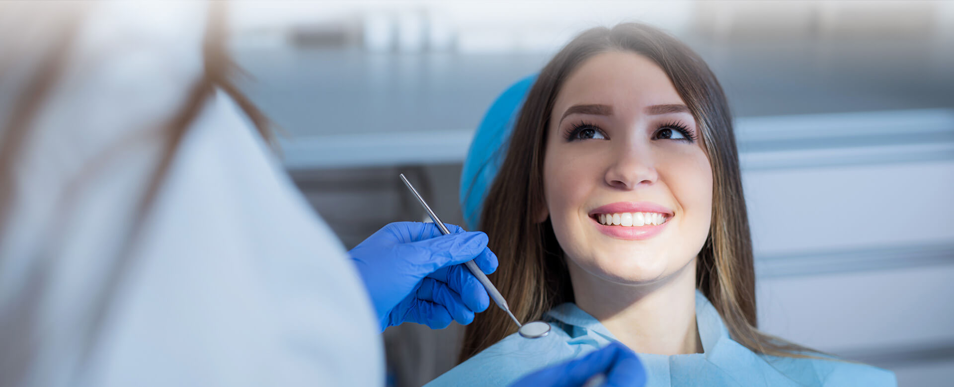smiling dental patient