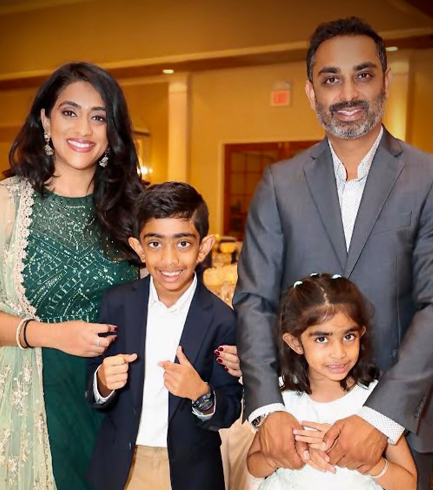 Dr. Patel and his family